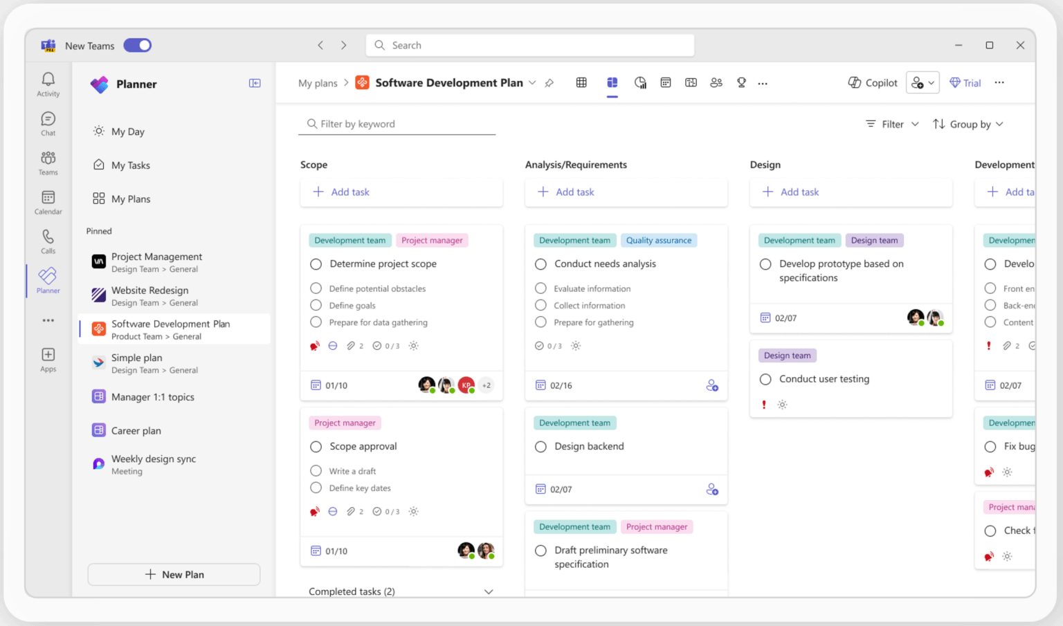 Microsoft Planner - Planificateur de tâches - Teamsquare